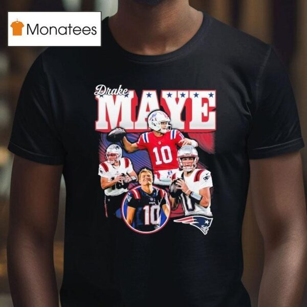 Drake Maye New England Patriots Notorious T Shirt