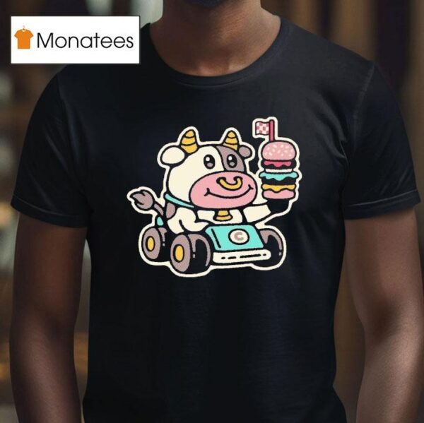 Drew Wise Fast Food Cow T Shirt