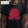 Everything Comes In Waves Pink Palm Puff T Shirt