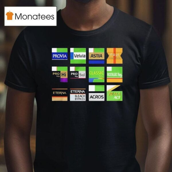Fujifilm Years Of Mch Film Simulations T Shirt