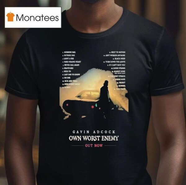 Gavin Adcock Own Worst Enemy Album T Shirt