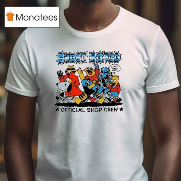 Ghost Bondgo Show Crew Cartoon Characters T Shirt