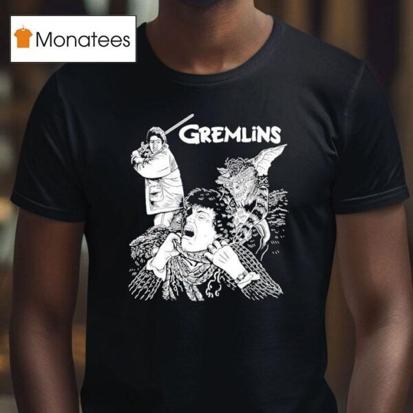 Gremlins Billy Peltzer Being Attacked By A Gremlin T Shirt