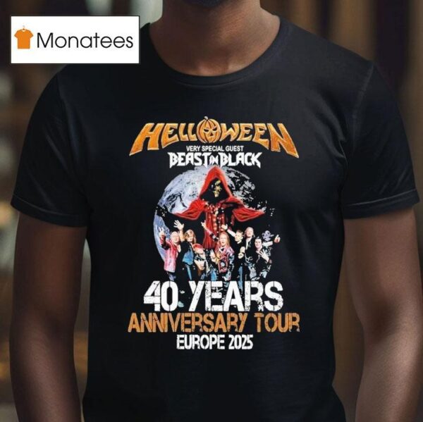Halloween Hellooween Very Special Guest Beast In Black Years Anniversary Tour Europe T Shirt