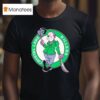 Jason Voorhees In The Style Of The Boston Celtics Logo T Shirt