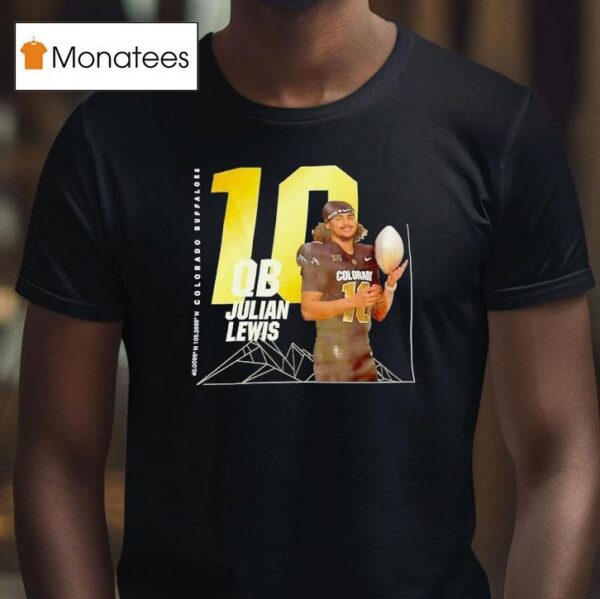 Julian Lewis Qb Colorado Buffaloes Football T Shirt