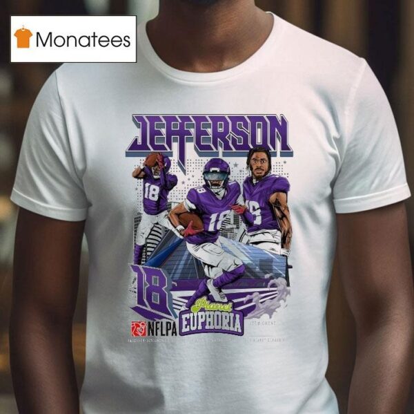 Justin Jefferson Planet Euphoria Baltimore Ravens T Shirt