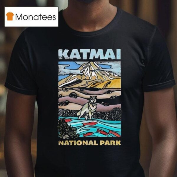 Katmai Valley Wolf Natinal Park T Shirt