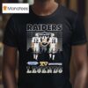 Ken Stabler And Jim Plunkett Las Vegas Raiders Legends Skyline Signatures T Shirt