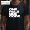 Kevin Ross One Rule One Code T Shirt