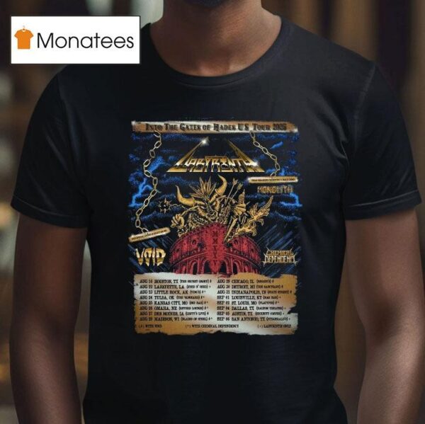 Labyrinth Into The Gates Of Hades Us Tour Dates T Shirt