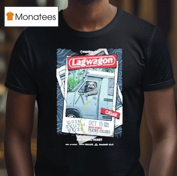 Lagwagon October Santiago De Chile Tour T Shirt