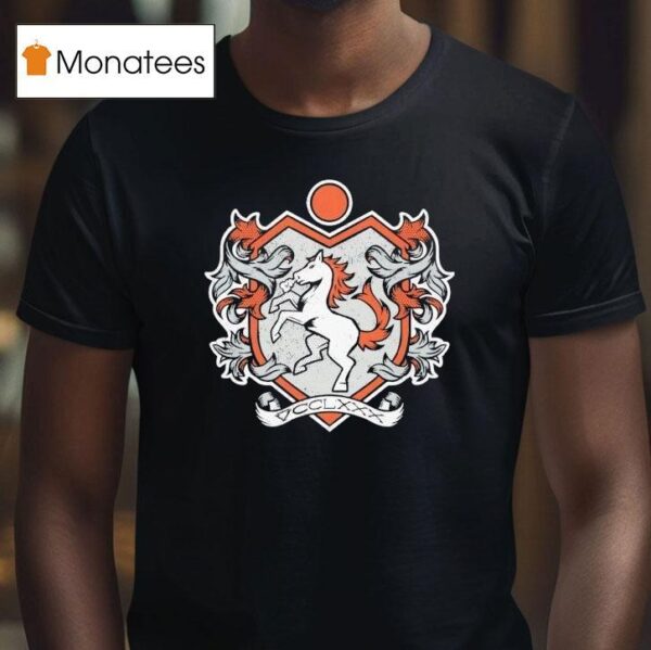 Medieval Shield Denver Broncos T Shirt