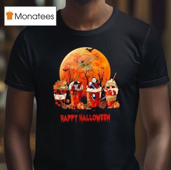 Miami Dolphins Happy Halloween Coffee T Shirt