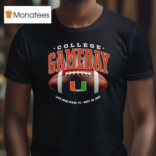 Miami Hurricanes Football College Gameday T Shirt
