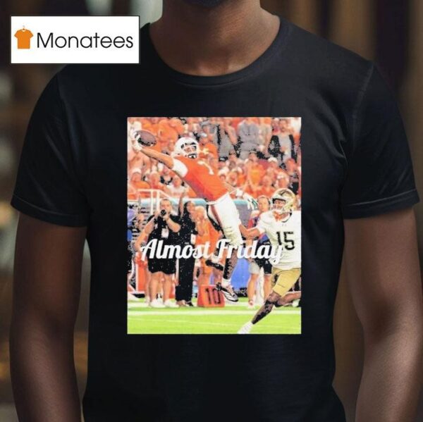 Miami Hurricanes Vs Notre Dame Fighting Irish Almost Friday Miami Catch T Shirt