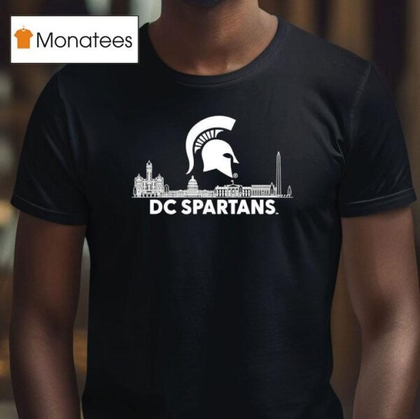Michigan State Dc Spartans City Skyline T Shirt