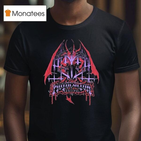 Motocultor Festival Winged Demon With Tour Dates In Carhaix Plouguer France On August T Shirt