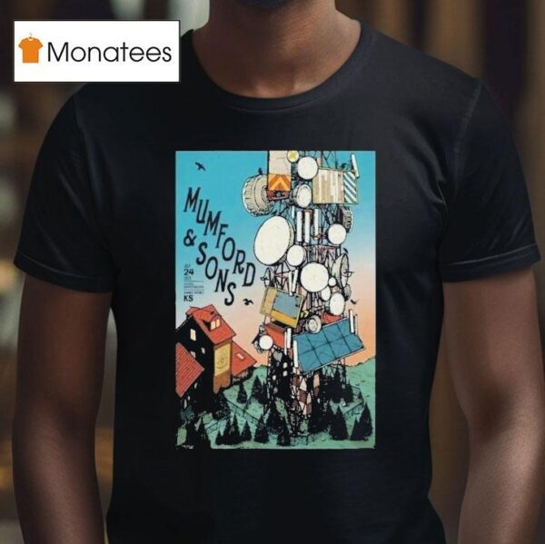 Mumford And Sons In Bonner Springs Ks On July T Shirt