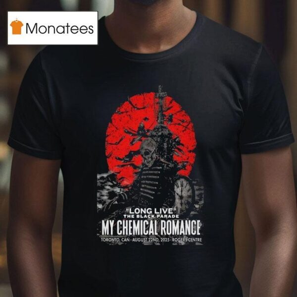 My Chemical Romance Long Live The Black Parade Toronto On Skeleton T Shirt