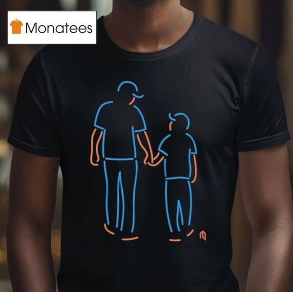 New York Mets Father Son Neon T Shirt
