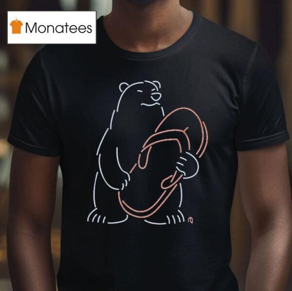 New York Mets Polar Bear Chancla Neon T Shirt