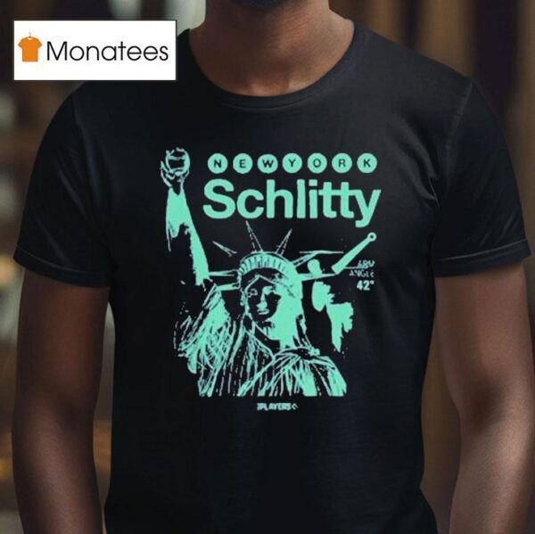 New York Yankees Schlitty Arm Angle Statue T Shirt