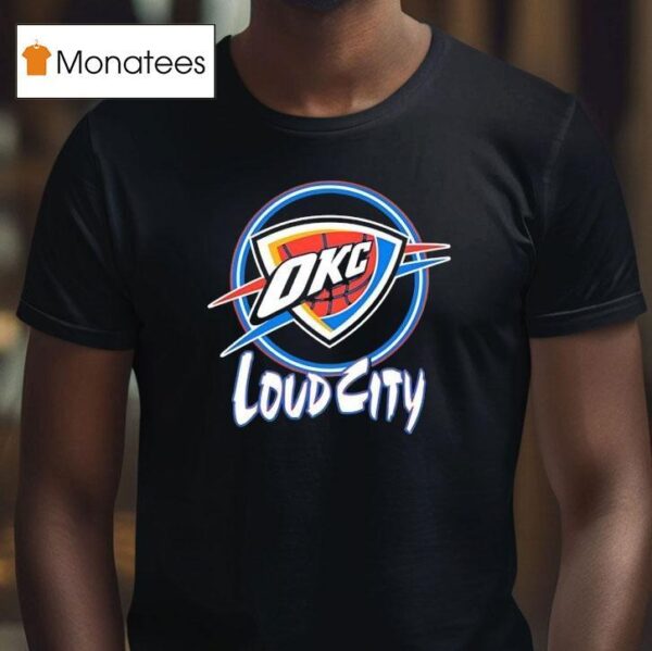 Oklahoma City Thunder Loud City Logo T Shirt