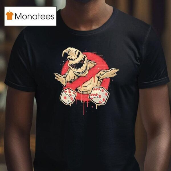 Oogie Boogie From The Nightmare Before Christmas In The Style Of The Ghostbusters Logo T Shirt