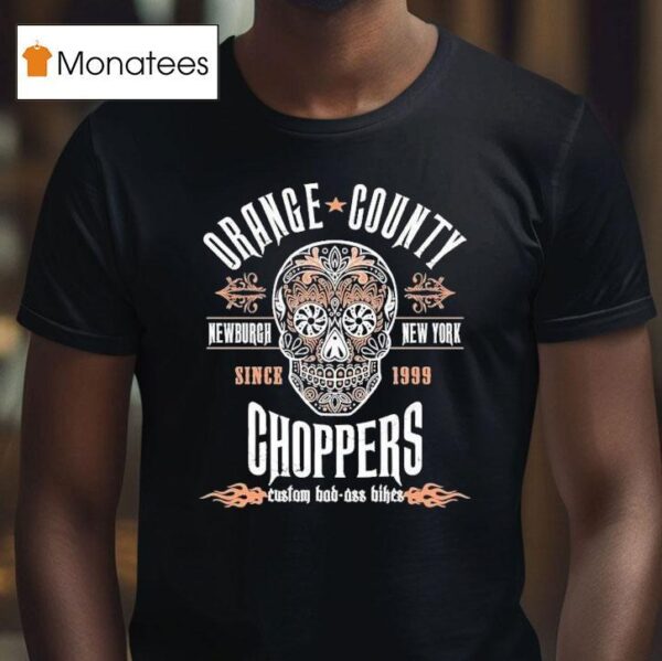 Orange County Choppers Newburgh New York Sugar Skull T Shirt