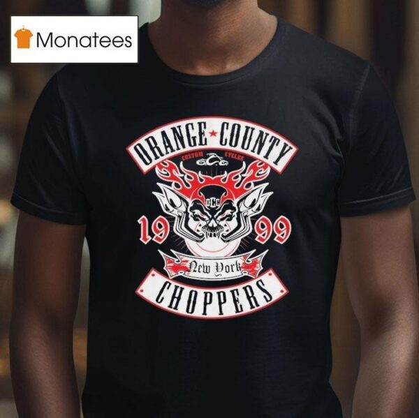 Orange County Choppers Pipes And Flames New York T Shirt