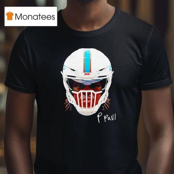 Patrick Paul Head Miami Dolphins Football T Shirt