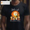 Peanuts Just A Girl Who Loves Halloween And Pittsburgh Slers T Shirt