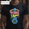 Randall King Tonk Vegas Guitar Neon T Shirt
