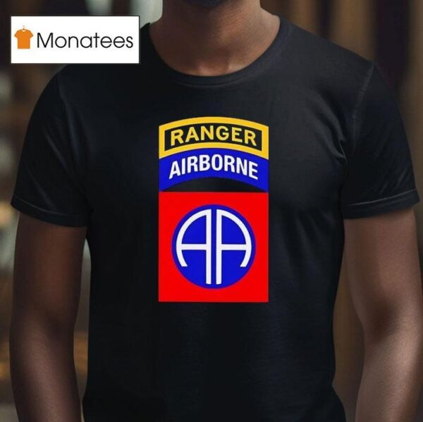 Ranger Airborne Division Paratrooper Logo T Shirt