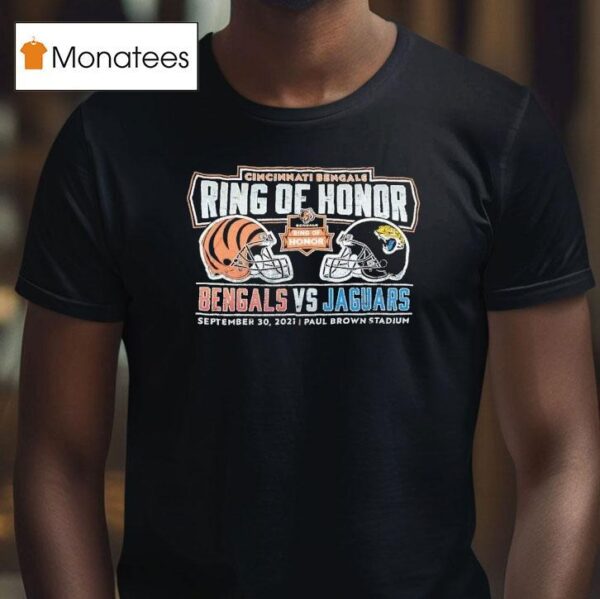 Ring Of Honor Cincinnati Bengals Vs Jacksonville Jaguars Paul Brown Stadium Vintage T Shirt
