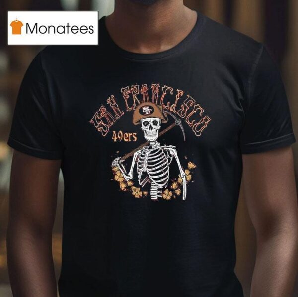 San Francisco Ers Nfl X Grateful Dead Skeleton T Shirt