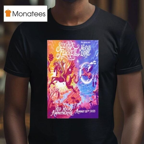 Sierra Ferrell Red Rocks Amphitheatre Morrison Co Tour Aug Pegasus T Shirt