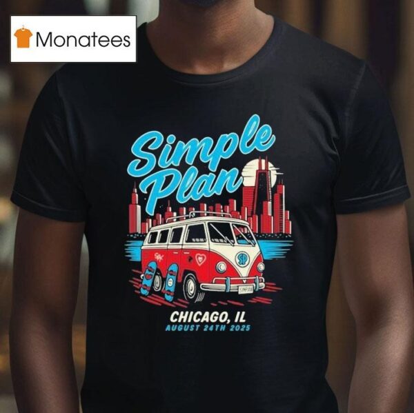 Simple Plan Tour Chicago Il T Shirt