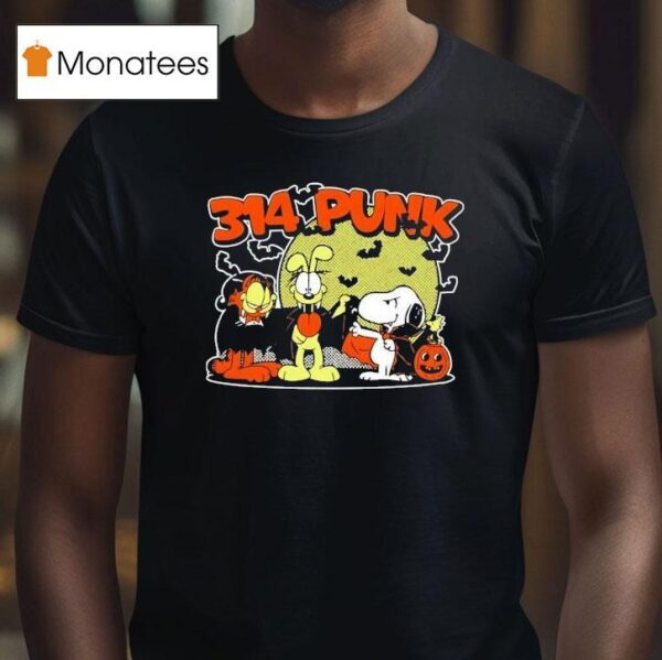 Snoopy Garf Odie Punk Halloween T Shirt