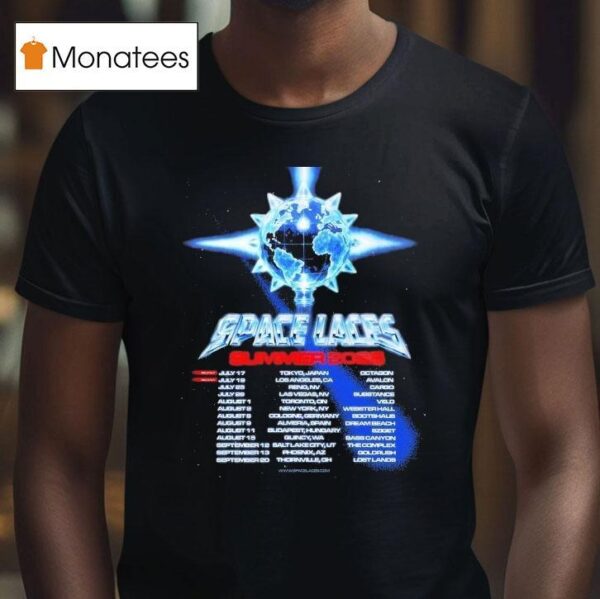 Space Laces Summer Tour Dates T Shirt