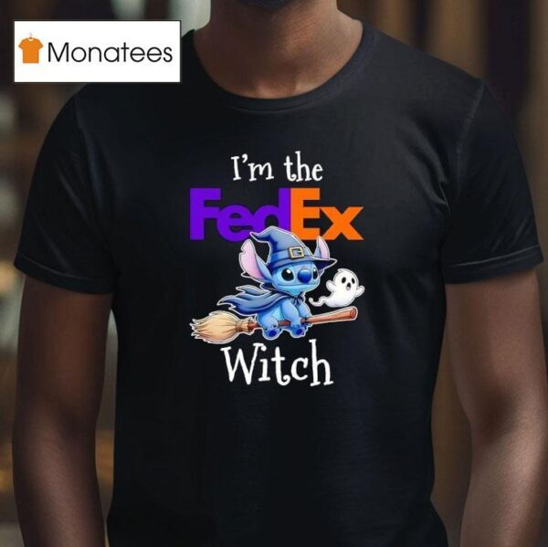 Stitch Ghost I M The Fedex Witch Halloween T Shirt