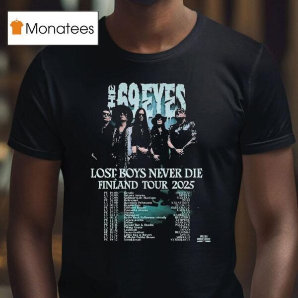 The Eyes Lost Boys Never Die Finland Tour Dates T Shirt