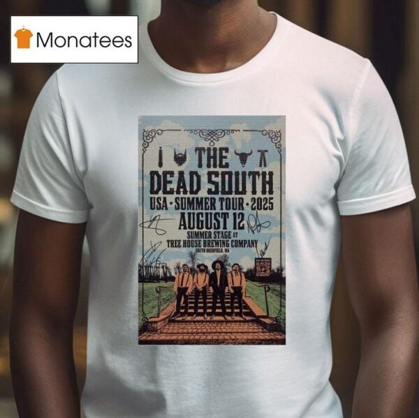 The Dead South Usa Summer Stage Tree House Brewing Company Tour Sept T Shirt