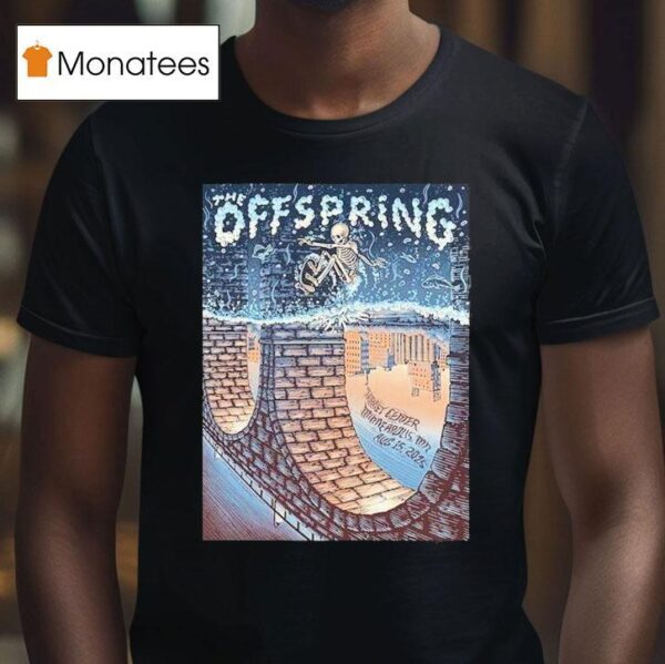 The Offspring Concert At Target Center In Minneapolis Mn On August Skeleton Surf T Shirt