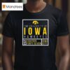 The University Of Iowa Hawkeyes Est Eighn Forty Seven Iowa City T Shirt