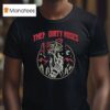 Them Dirty Roses Hands Skeleton Neon T Shirt
