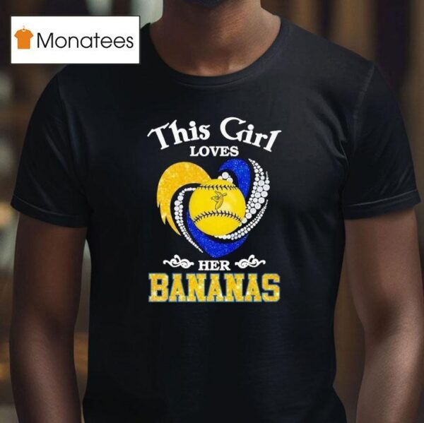 This Girl Loves Her Savannah Bananas Baseball Hear T Shirt