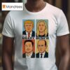 Trump Elon Musk The Shady Bunch Sarcastic Comic T Shirt