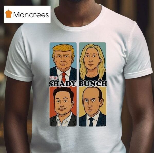 Trump Elon Musk The Shady Bunch Sarcastic Comic T Shirt